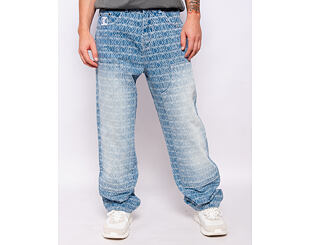Hose Karl Kani - Og K Aop Carpenter Straight Leg Jeans Blue