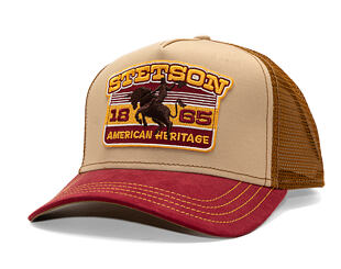 Kappe Stetson - Trucker Cap Rodeo - Wine/Beige