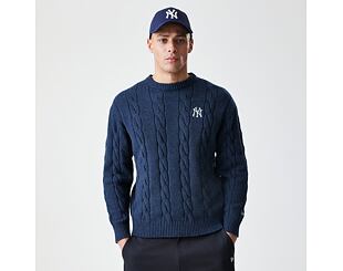 Strickpullover New Era - MLB Cable Knit Crew - NY Yankees - Navy