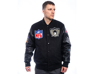 Jacke Mitchell & Ness - NFL Blackout Collection Varsity Jacket Oakland Raiders - Black