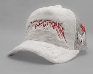 Cap Reflection Luxury Fuzzy Trucker - Oats red