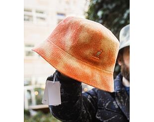 Hut Kangol - Tie Dye Knit Bucket - Coral Flame/Natural