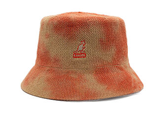 Hut Kangol - Tie Dye Knit Bucket - Coral Flame/Natural