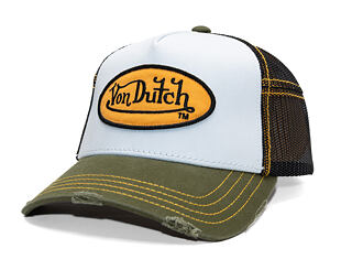 Kappe Von Dutch - Trucker - Classic Logo Olive/White
