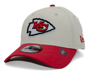Kappe New Era - NFL Wordmark 9FORTY - Kansas City Chiefs - Cream / Team Color