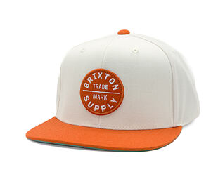Kappe Brixton - Oath Iii Snapback - Off White/Burnt Orange