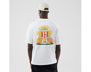 T-Shirt New Era - Branded Food Character Oversized Tee - White