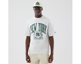 T-Shirt New Era - MLB Arch Graphic Oversized Tee - NY Yankees - Heather Grey