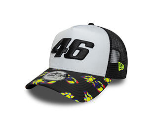 Kappe New Era - VR 46 Print Visor 9FORTY A-Frame Trucker - Black