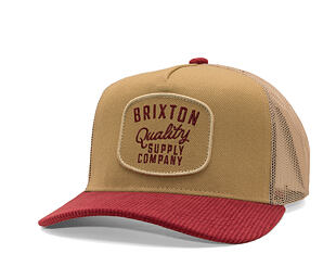 Kappe Brixton - Hubal C Mp Trucker Hat - Oatmetal/Dark Brick