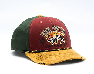 Kappe Von Dutch - Semi Curve - Embroidery Premium - Red / Green