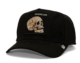 Kappe Goorin - Suede Cancelled Skull Trucker - Black