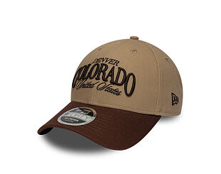 Kappe New Era - Branded Wordmark 9FORTY M-CROWN - Camel / Chestnut Brown