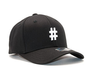 Kappe State of WOW ALPHABET - Hashtag Baseball Cap Crown 2 Black/White Strapback