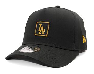 Kappe New Era - 9FORTY A-Frame MLB Metallic Patch - LA Dodgers - Black / Gold