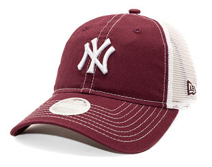 Damen Kappe New Era - MLB Washed & Mesh 9TWENTY - NY Yankees - Burgundy