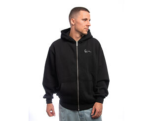 Pullover Karl Kani - Chest Signature Essential Oversized Zip Hoodie - Black