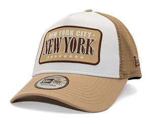 Kappe New Era - Branded Location Patch 9FORTY Trucker - Camel