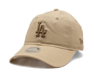 Damen Kappe New Era - MLB Essential Midi Logo 9TWENTY - LA Dodgers - Cream