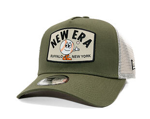 Kappe New Era - Branded Summer Patch 9FORTY A-Frame Trucker - New Olive