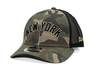 Kappe New Era - MLB Wordmark Camo 9FORTY M-CROWN - NY Yankees - Woodland Camo
