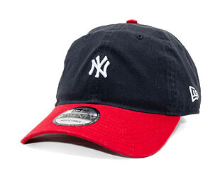 Kappe New Era - MLB Mini Logo Washed Contrast 9TWENTY - NY Yankees - Navy / Scarlet
