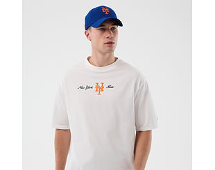 T-Shirt New Era - MLB Script Oversized Tee - NY Mets - White