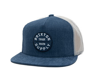 Kappe Brixton - Oath Mp Trucker Hat - Blue Chambray/White