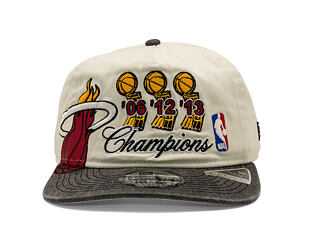 Kappe New Era - NBA "Hardwood Classic Champions" 19TWENTY - Miami Heat - Chrome White / Team Color