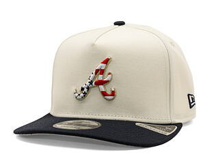 Kappe New Era - MLB "American Flag" 9FIFTY - Atlanta Braves - Chrome White