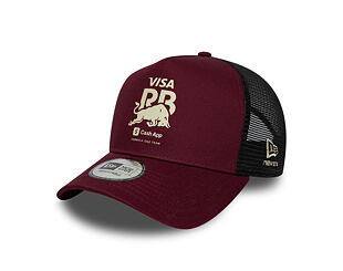 Kappe New Era - F1 Seasonal 9FORTY A-Frame Trucker - Visa Cash App RB - Burgundy
