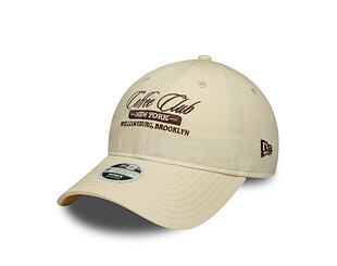 Damen Kappe New Era - Branded Cafe Slogan 9TWENTY - Cream / Deep Auburn