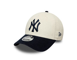 Kinder Kappe New Era - MLB Cord 9FORTY M-CROWN - NY Yankees - Cream / Navy