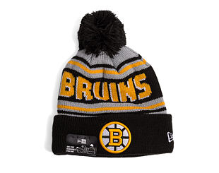 Mütze New Era - NHL Evergreen Wordmark Pom Medium Knit - Boston Bruins - Team Color