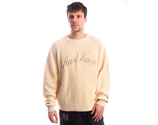 Pullover Karl Kani - KK Script Knit Oversized Crew - Off White