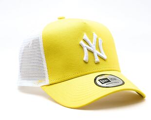 Kappe New Era - MLB Essential 9FORTY A-Frame Trucker - NY Yankees - Yellow / White