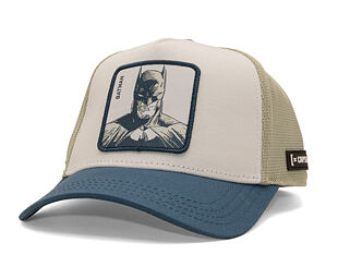 Kappe Capslab - Batman Trucker - Dark Knight Sketch - Off White / Blue