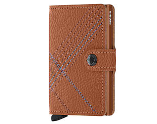 Geldbörse Secrid Miniwallet Stitch Linea Caramello