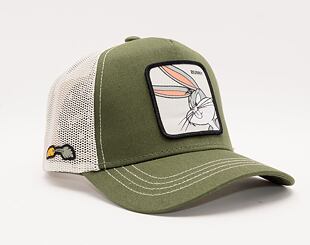 Kappe Capslab - Trucker Looney Tunes - Bugs Bunny - Olive / White
