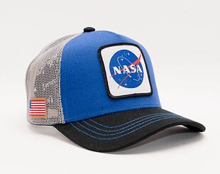 Kappe Capslab NASA A-Frame Trucker CL/NASA/1/NAS3 Royal Blue / Grey / Black