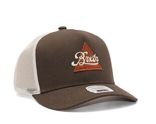 Kappe Brixton Earlston X C MP Trucker Hat Dark Earth / Off White