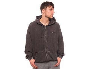 Pullover Karl Kani Chest Signature Os Washed Full Zip Skull Hoodie anthracite