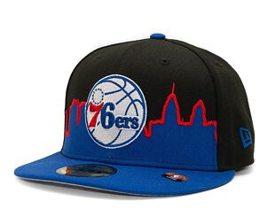 Kappe New Era 59FIFTY NBA "2022 Tip Off" Philadelphia 76ers - Black / Team Color