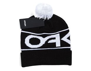 Mütze Oakley Factory Cuff Beanie Black/White Logo
