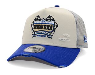Kappe New Era - Motosport 9FORTY Trucker - Cream / Light Royal