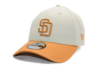 Kappe New Era - MLB World Series Patch 9FORTY - San Diego Padres - Cream / Ochre