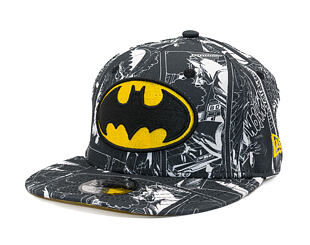 Kinder Kappe New Era - WARNER BROS DC Print 9FIFTY - Batman - Yellow / Black