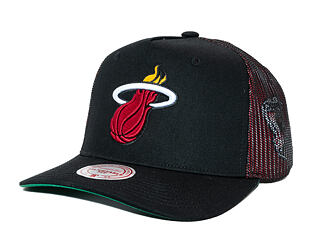 Kappe Mitchell & Ness - NBA Tremor Trucker - Miami Heat - Black