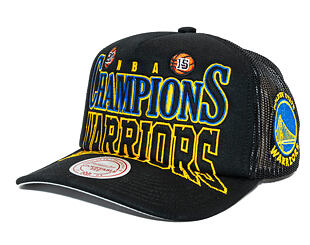 Kappe Mitchell & Ness - NBA Big Champ Trucker - Golden State Warriors - Black