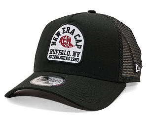 Kappe New Era - Branded Buffalo Patch 9FORTY Trucker - Black